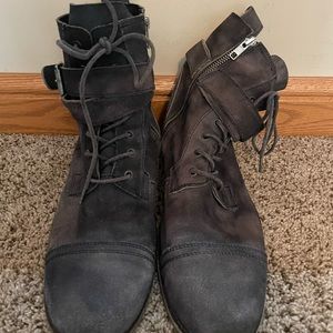 Mens All Saints Boot Size 11 Euro 44 Color faded black